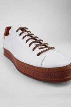 HAYES White-copper Welted Sneakers. -Untamedstreet Shop HAYESwhite terraweltedsneakerMACROSNK 08674