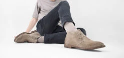 HAVEN Linen-grey Suede Chukka Boots. -Untamedstreet Shop Header LF SS25 04253