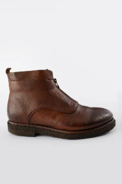 BROMPTON Rusty-brown Ankle Boots.