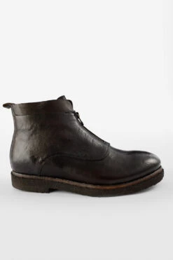 BROMPTON Dark-cocoa Ankle Boots.