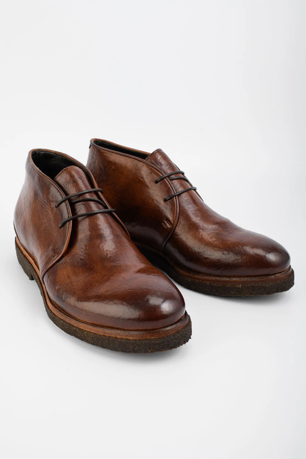 BROMPTON Rich-brown Chukka Boots. 2 BROMPTON Rich-brown Chukka Boots. - Image 2