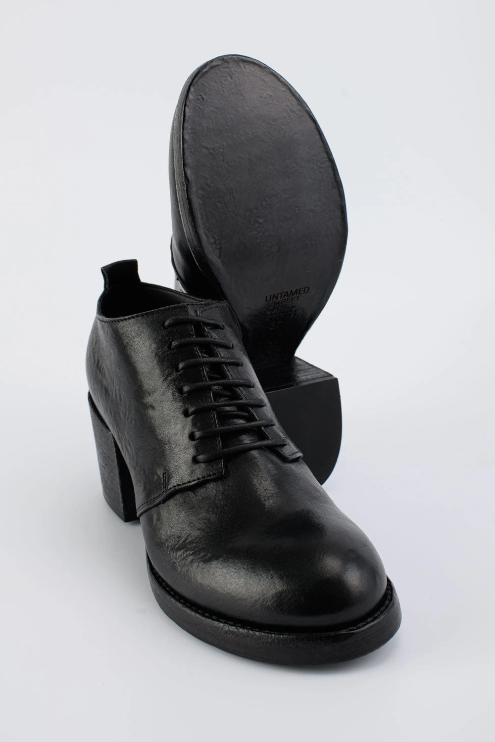 BERKELEY Charcoal-black Mid Heel Shoes. 4 BERKELEY Charcoal-black Mid Heel Shoes. - Image 4