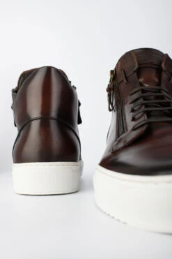SOHO Chestnut Patina High Sneakers. 16 SOHO Chestnut Patina High Sneakers. -Untamedstreet Shop IMG 02649