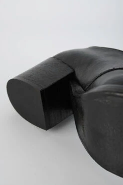 BERKELEY Charcoal-black Mid Heel Shoes. 27 BERKELEY Charcoal-black Mid Heel Shoes. -Untamedstreet Shop IMG 02726