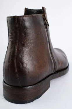 SLOANE Ice-brown Double-zip Ankle Boots. -Untamedstreet Shop IMG 03228