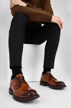 LENNOX Light-brandy Derby Shoes. -Untamedstreet Shop IMG 04396 d239cd06 714c 4c33 b1e3 8433aff6254a