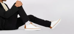 SOHO EDGE White Cognac Welted Sneakers. -Untamedstreet Shop IMG 04463