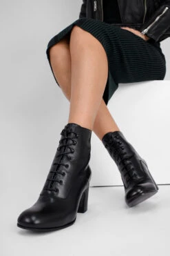 MOORE Infinite-black Lace Up Boots. -Untamedstreet Shop IMG 04759