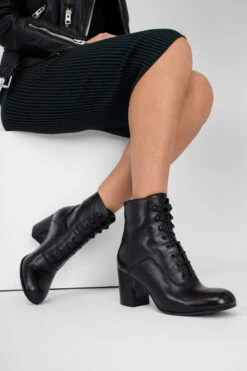 MOORE Infinite-black Lace Up Boots. -Untamedstreet Shop IMG 04761