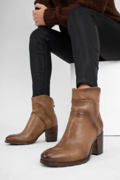 ASTON Mocha-brown Ankle Boots. -Untamedstreet Shop IMG 04831