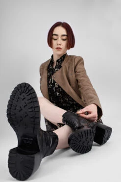 REGENT Tar-black Lace Up Boots. 23 REGENT Tar-black Lace Up Boots. -Untamedstreet Shop IMG 04869