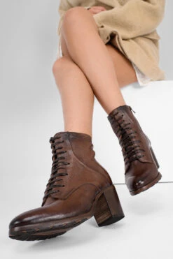 ASTON Chocolate-brown Lace Up Boots. -Untamedstreet Shop IMG 04925