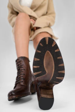 ASTON Chocolate-brown Lace Up Boots. -Untamedstreet Shop IMG 04929