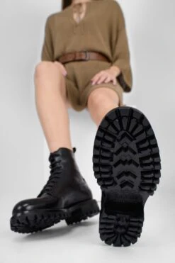 CAMDEN Jet-black Lace Up Boots. -Untamedstreet Shop IMG 04959