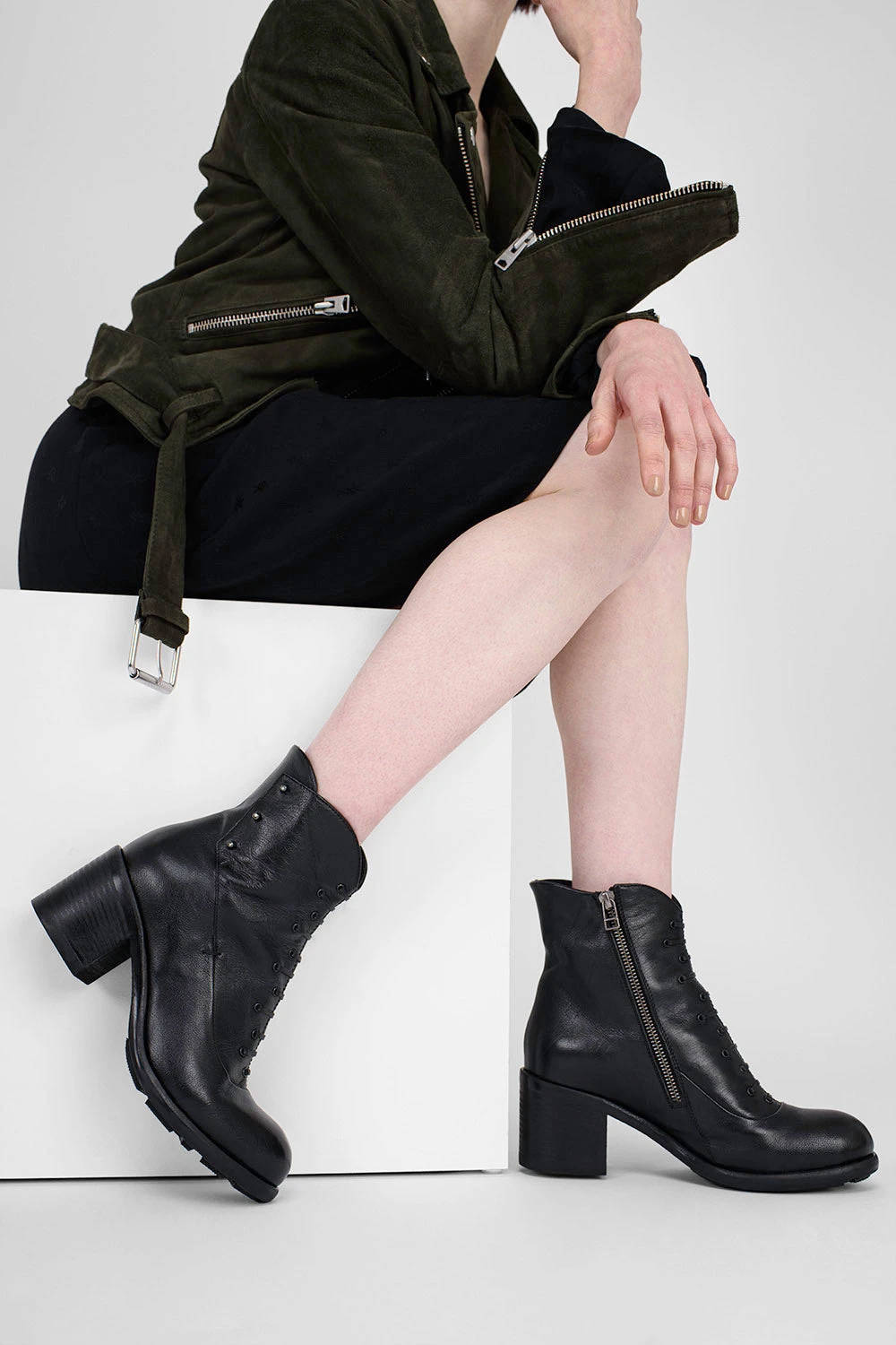 RILEY Urban-black Vintage Ankle Boots. 7 RILEY Urban-black Vintage Ankle Boots. - Image 7