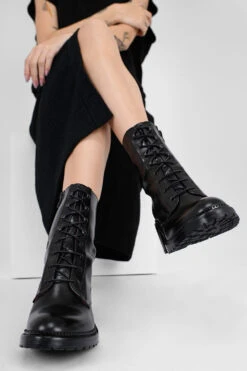 REGENT Royal-black Lace Up Boots. -Untamedstreet Shop IMG 05076 43a1e5ec 3c7e 497c ab33 d6bf74d52edb