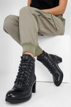 MADISON Urban-black Lace Up Boots. -Untamedstreet Shop IMG 05107