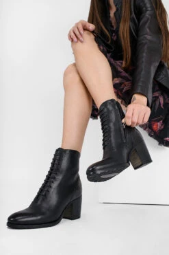 ASTON Royal-black Lace Up Boots. -Untamedstreet Shop IMG 05135