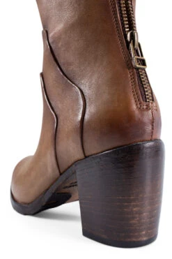 ASTON Mocha-brown Ankle Boots. -Untamedstreet Shop IMG 3528