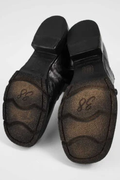 IVES Urban-black Laceless Boots. -Untamedstreet Shop IVES black laceless zipped leather boots W2405808