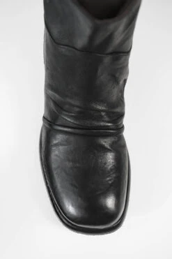 IVES Urban-black Laceless Boots. -Untamedstreet Shop IVES black laceless zipped leather boots W2406064