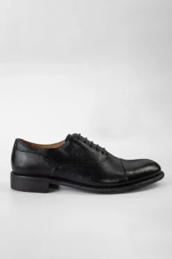 KNIGHTON Iron-black Oxford Shoes.