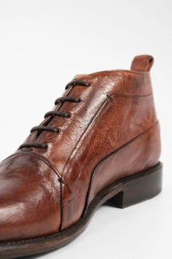 KNIGHTON EDGE Rich-cognac Chukka Boots. -Untamedstreet Shop KNIGHTONEDGE men boots chukka cognac brown luxury buffalo leather distressed made in italyCapture0045 5