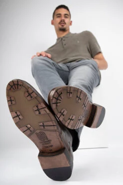 KNIGHTON Moss-green Low Chukka Boots. -Untamedstreet Shop KNIGHTON men boots chukka green brown luxury buffalo leather distressed made in italy11181 92fa7454 70be 4f7c b172 89286cb00225