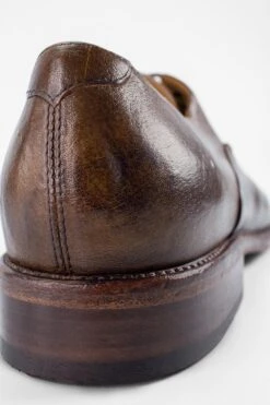 KNIGHTON Moss-green Derby Shoes. -Untamedstreet Shop KNIGHTON men shoes derby green brown luxury buffalo leather distressed made in italyIMG 7093 bcd756af c3f0 4d67 b43c 903beee78f21