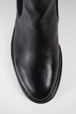 LAMBETH Jet-black Welted Chelsea Boots. -Untamedstreet Shop LAMBETH jet black welted chelsea leather boots W2406027 1
