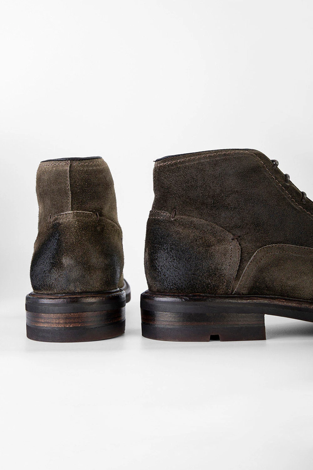 LENNOX Dark-moss Suede Ankle Boots. 6 LENNOX Dark-moss Suede Ankle Boots. - Image 6