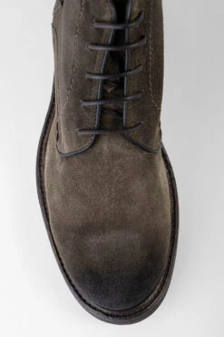 LENNOX Dark-moss Suede Ankle Boots. 20 LENNOX Dark-moss Suede Ankle Boots. -Untamedstreet Shop LENNOX men ankle boots lace up green brown luxury suede leather distressed made in italyCapture0027 7