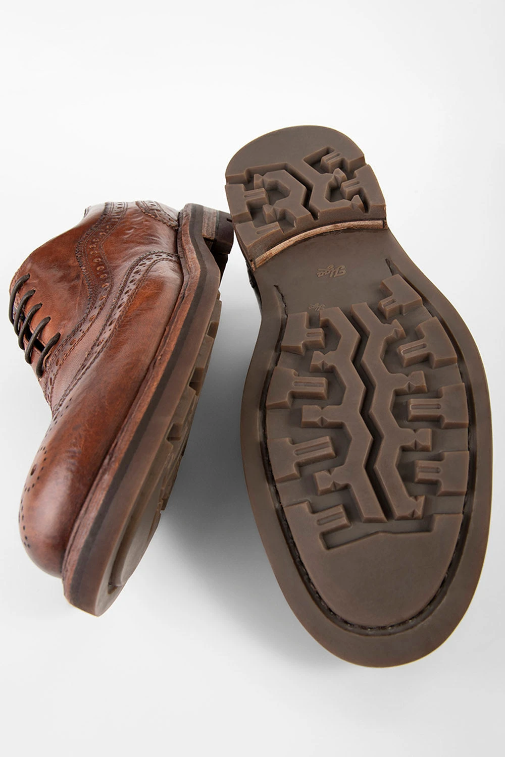 LENNOX Cognac Brogue Oxford Shoes. 2 LENNOX Cognac Brogue Oxford Shoes. - Image 2