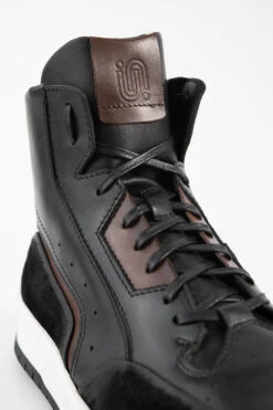MADDOX Urban-black Patina High Sneakers. 19 MADDOX Urban-black Patina High Sneakers. -Untamedstreet Shop MADDOX men sneakers high trainers black luxury leather distressed made in italyCapture0036 2