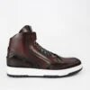 MADDOX Chestnut Patina High Sneakers.