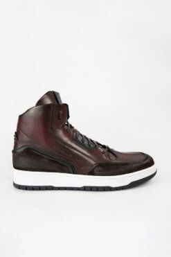 MADDOX Chestnut Patina High Sneakers.
