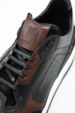 MADDOX Urban-black Patina Sneakers. -Untamedstreet Shop MADDOX men sneakers trainers black chesnut luxury leather distressed made in italyMACROSSNK 0001 Edit