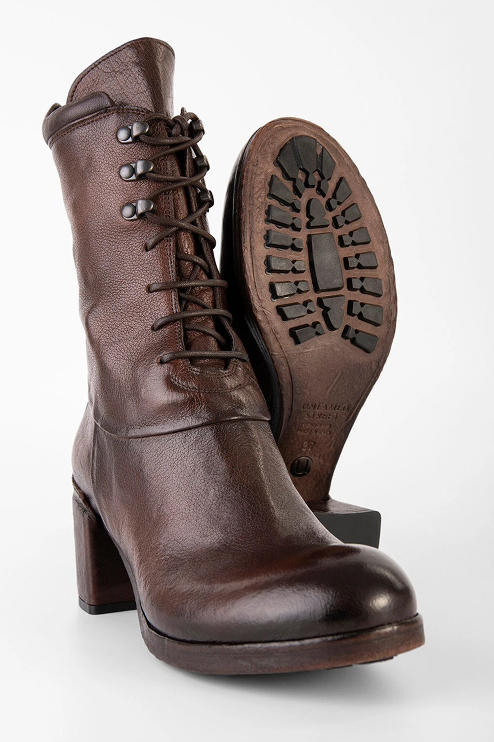 MADISON Chocolate-brown High Commando Boots. 5 MADISON Chocolate-brown High Commando Boots. - Image 5