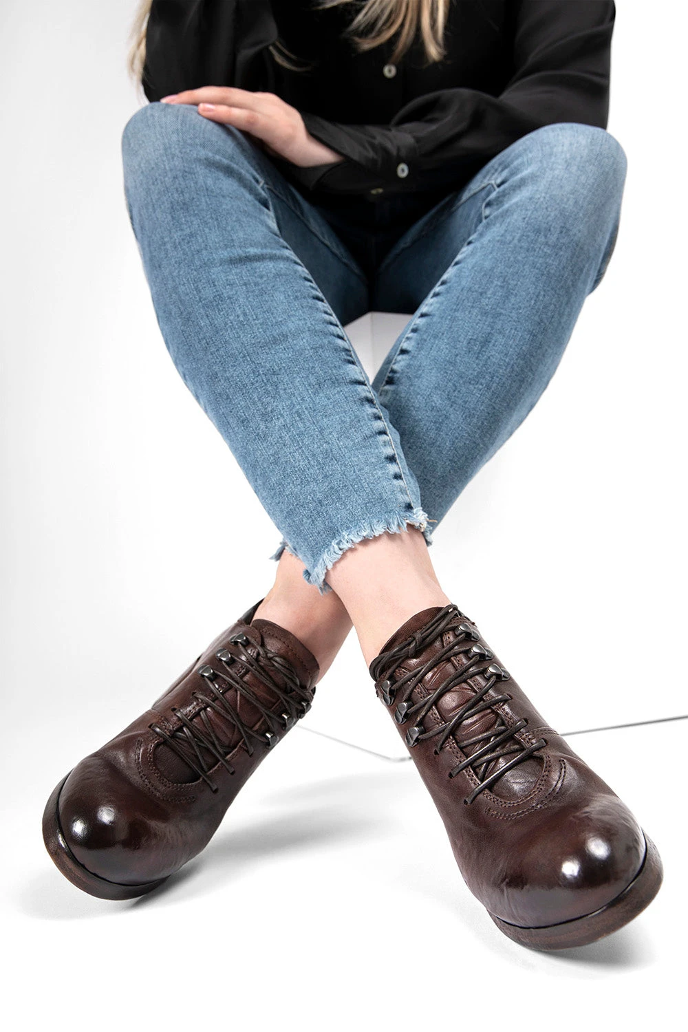 MADISON Chocolate-brown Lace Up Hiking Shoes. 8 MADISON Chocolate-brown Lace Up Hiking Shoes. - Image 8