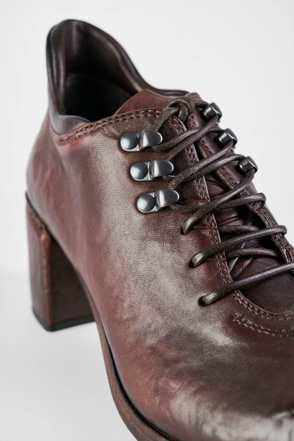 MADISON Chocolate-brown Lace Up Hiking Shoes. 7 MADISON Chocolate-brown Lace Up Hiking Shoes. - Image 7