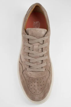 MAEVE Soft-taupe Suede Sneakers. -Untamedstreet Shop MAEVE taupe suede sneaker MACRO W 00430