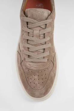MAEVE Soft-taupe Suede Sneakers. -Untamedstreet Shop MAEVE taupe suede sneaker MACRO W 00432