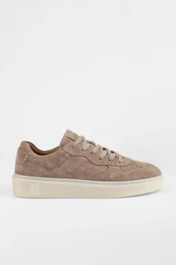 MAEVE Soft-taupe Suede Sneakers.