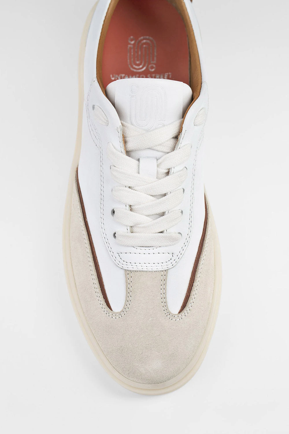 MAEVE Milky-white Suede Wingtip Sneakers. 14 MAEVE Milky-white Suede Wingtip Sneakers. - Image 14