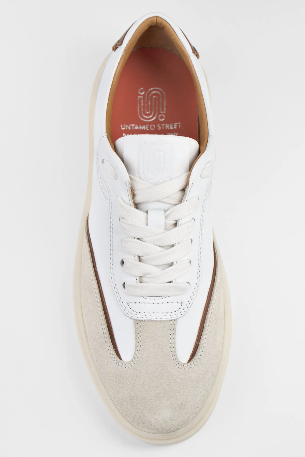 MAEVE Milky-white Suede Wingtip Sneakers. 13 MAEVE Milky-white Suede Wingtip Sneakers. - Image 13