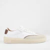 MAEVE Milky-white Suede Wingtip Sneakers.