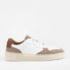 MAEVE Taupe-white Suede Sneakers.