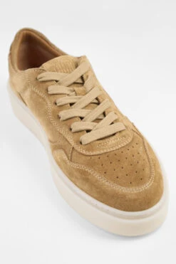 MAEVE Cool-mustard Suede Sneakers. -Untamedstreet Shop MAEVEochre yellowsuedesneakerMACRO W 00541