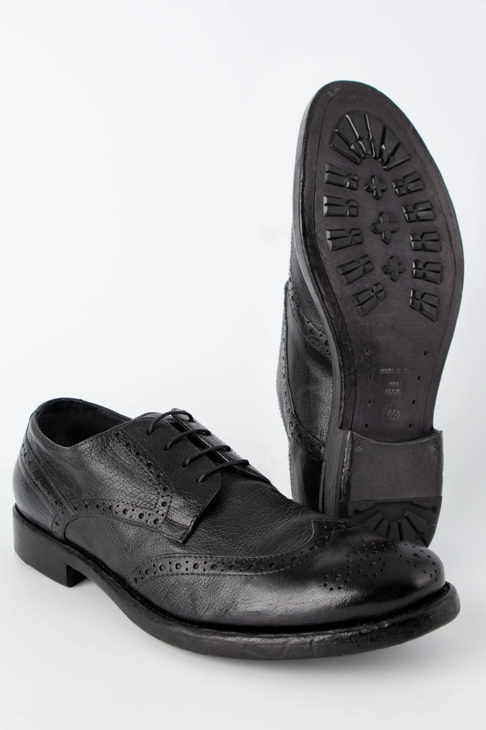 SLOANE Black-ash Brogue Derby Shoes. 7 SLOANE Black-ash Brogue Derby Shoes. - Image 7
