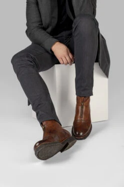 BROMPTON Rusty-brown Ankle Boots. -Untamedstreet Shop MOS5458 7a45ee32 3263 4fd2 ab94 1e2a42af1501